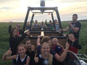 Ballonvlucht zomer